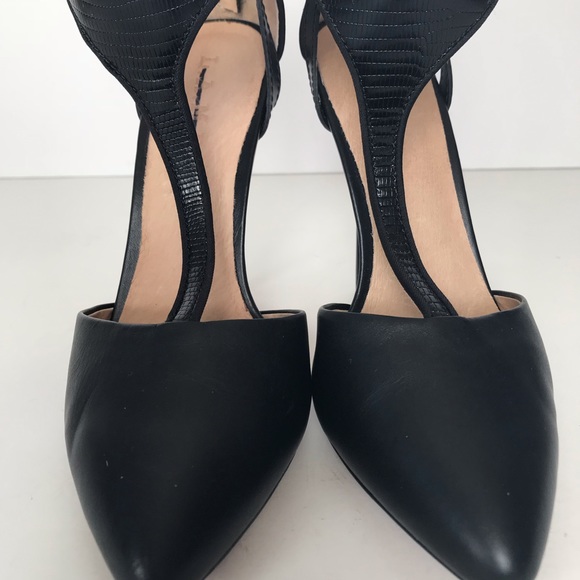 L.A.M.B. Serena Point Toe T-Strap Pumps - Picture 6 of 8